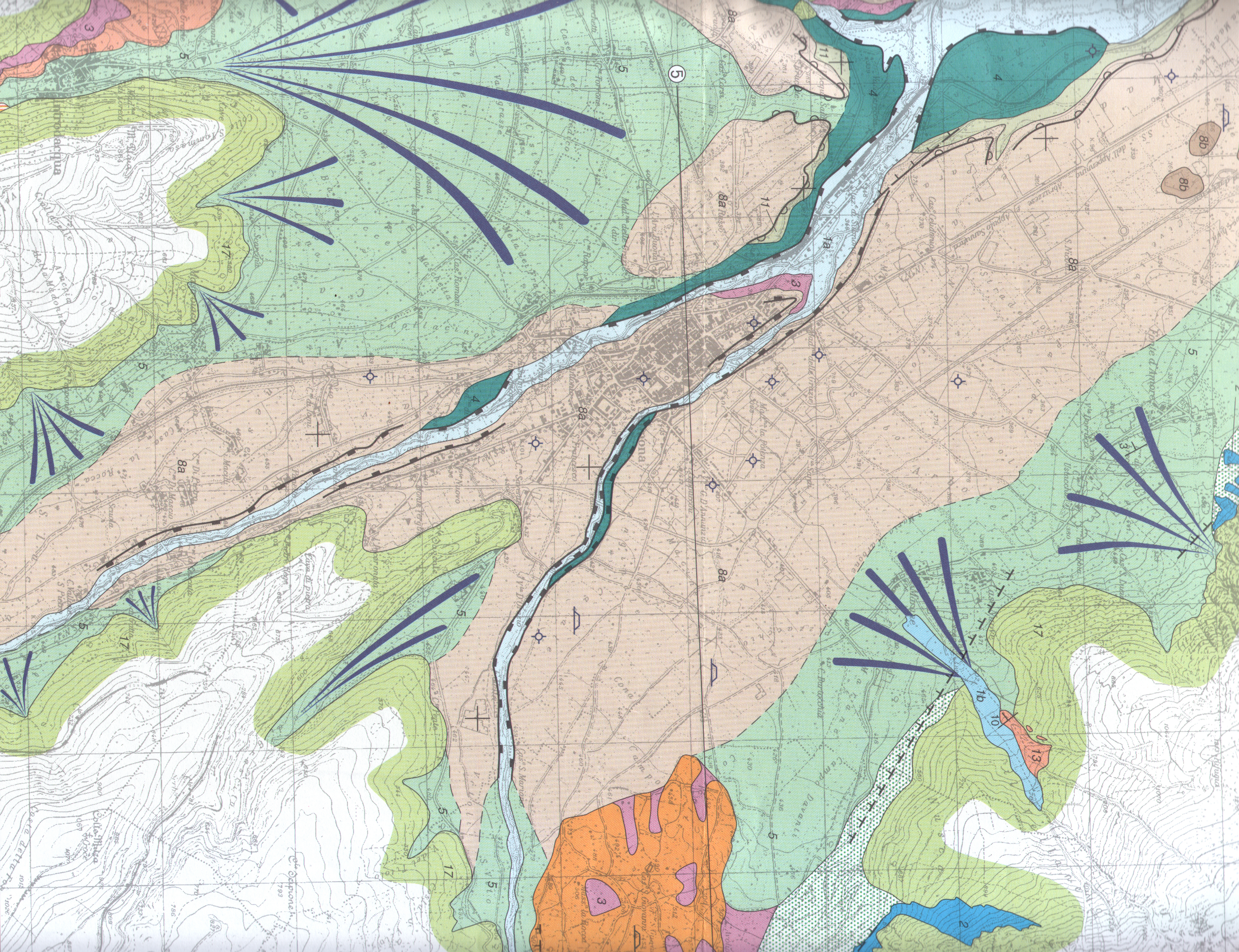 Carta Geologica Piana di Sulmona(AQ)
